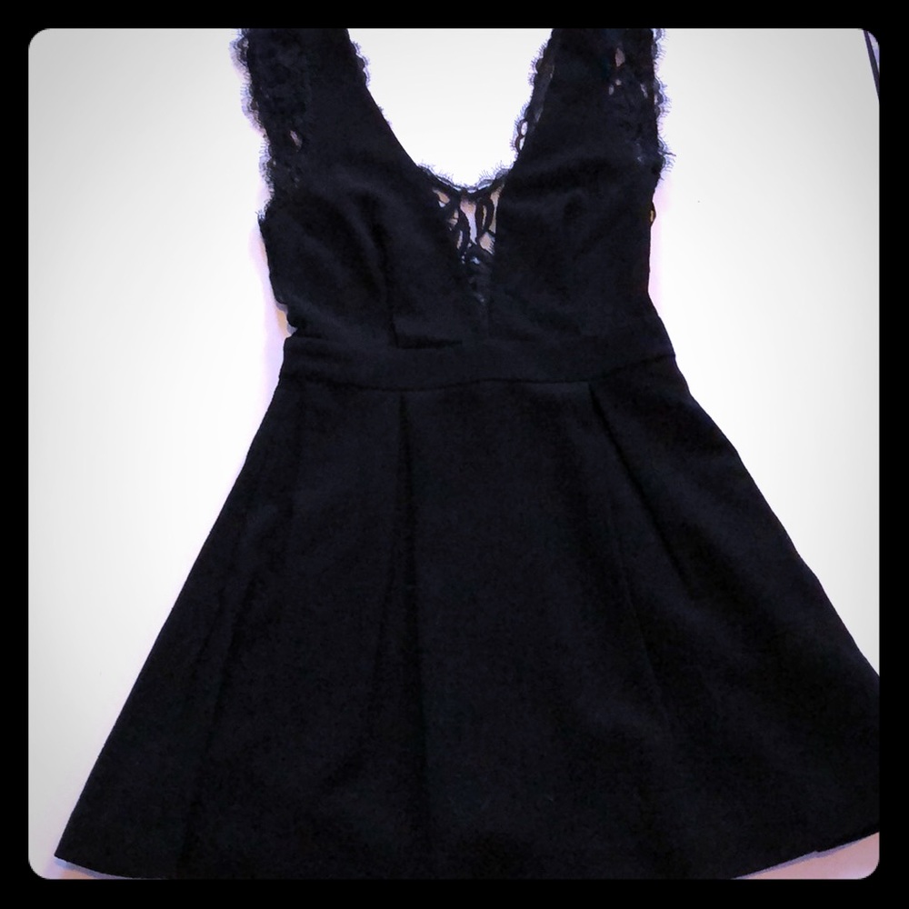 Little black lacy dress